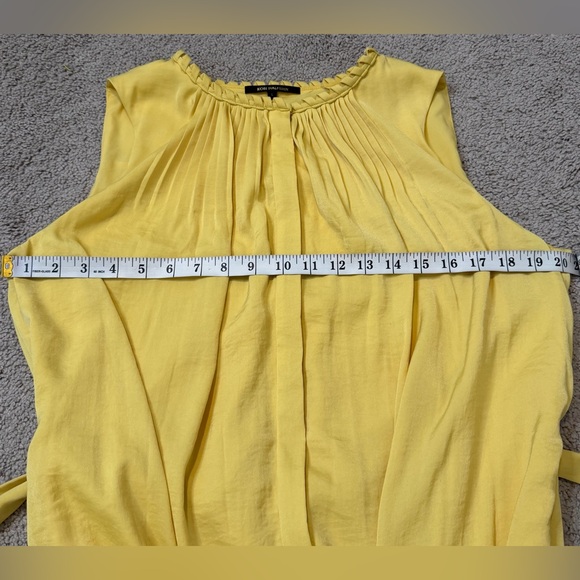 NWT! KOBI HALPERIN Custard Scottie Belted Tiered Midi Dress. Size Large. - Picture 13 of 14